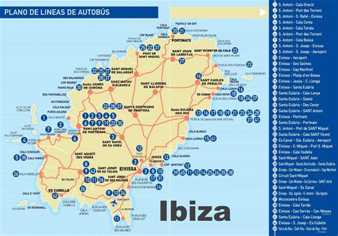 Printable Map Of Ibiza