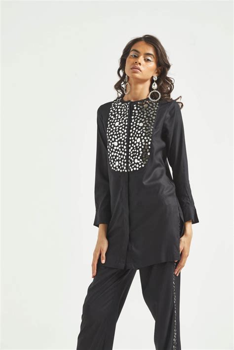 Dash and Dot - MIRROR EMBROIDERED SHIRT | Online Store – dash and dot