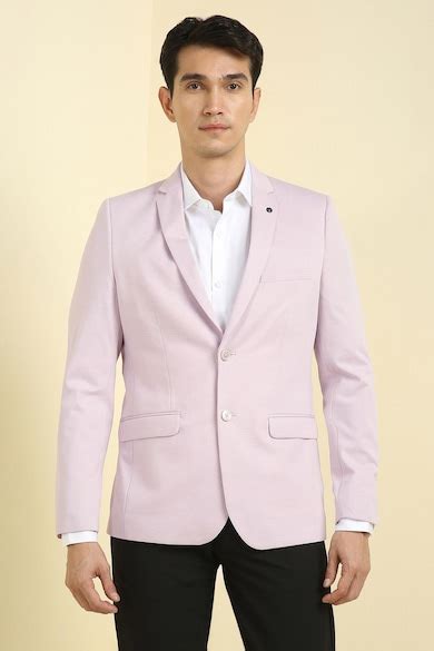 Allen Solly Formal Blazers, Men Pink Textured Formal Blazer for Blazers ...