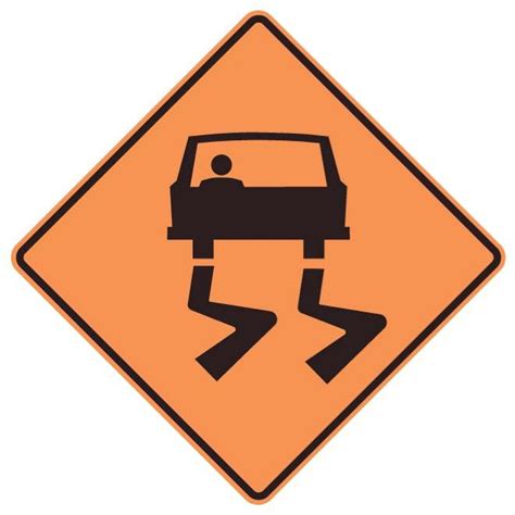 Image result for Slippery Pavement Sign