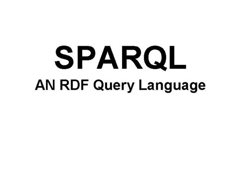 SPARQL Query 的图像结果