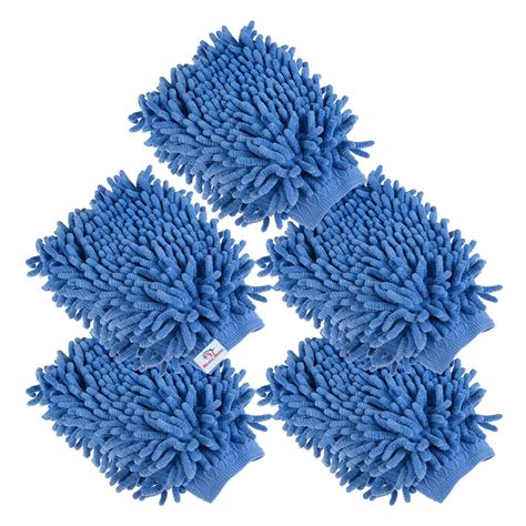 Heart Home Chenille Mitts|Microfiber Cleaning Gloves|Inside Waterproof ...