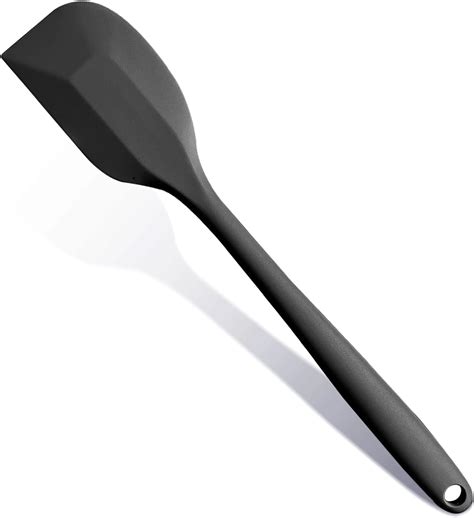 Amazon.com: DUFEIMOY Black Rubber Spatula for Kitchen Use, 10.8In ...