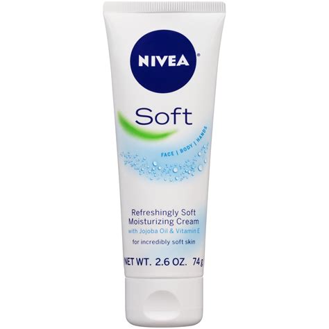 NIVEA Soft Moisturizing Creme, Hand and Body Cream, Use After Hand ...