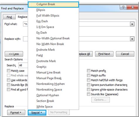 Image result for Column Break Word