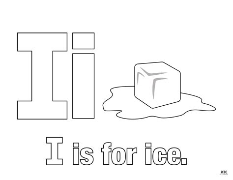 Letter I Coloring Pages - 15 FREE Pages | Printabulls