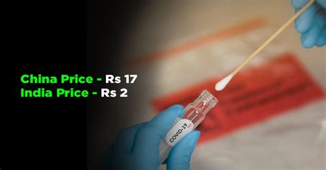 No China Import: India Cuts Cost Of COVID-19 Swabs By 90% With Local ...