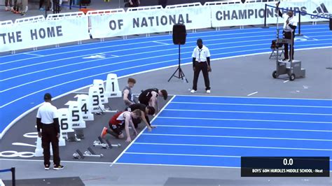 Middle School Boys' 60m Hurdles Middle School , Finals 1 | Adidas Track ...