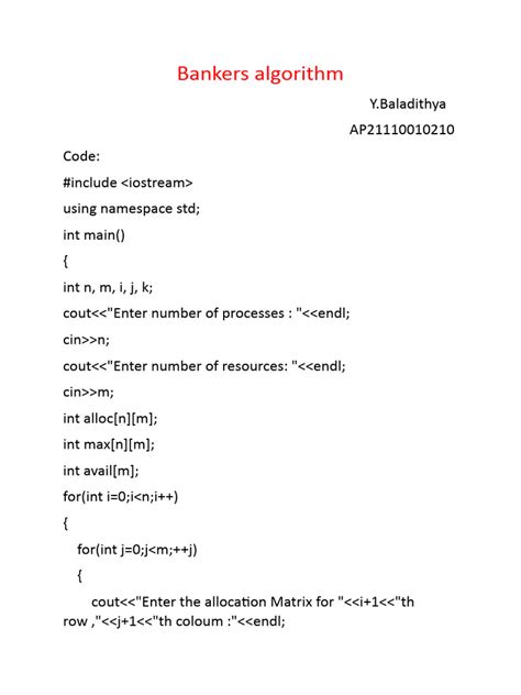 Bankers Algorithm in C 的图像结果