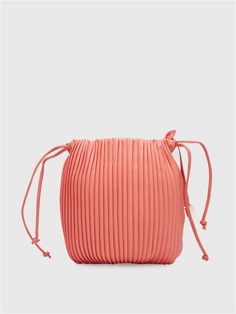 Buy Caprese Olena Sling Small Coral @ Rs.749 | Caprese Bags