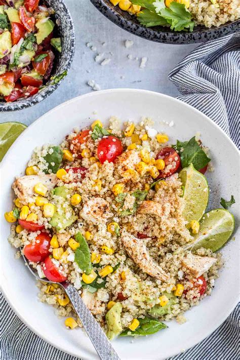Chicken Quinoa Bowl Recipe - Valentina's Corner