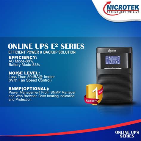 Shop Online UPS E2-Series 1kVA | Microtek