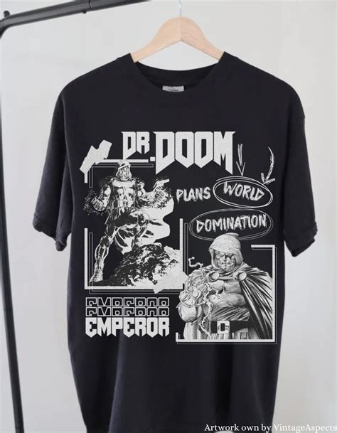 Vintage Doctor Doom Shirt FRONT Dr Doom Tshirt Doctor Doom - Etsy UK