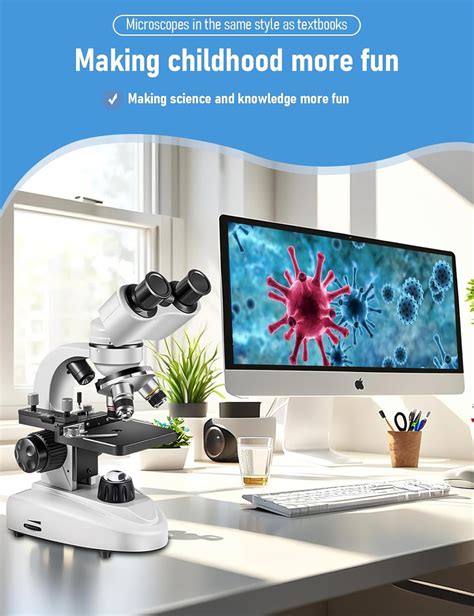 Poothoh Binocular Compound Microscope 40X-2000X, Research India | Ubuy