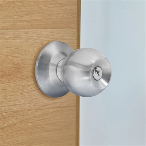 Ozone Cylindrical Knob Lock with Push Button & Coin Release
