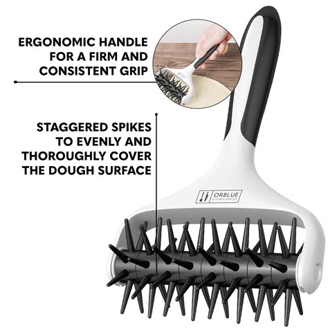 Snapklik.com : Orblue Pizza Dough Docker Pastry Roller