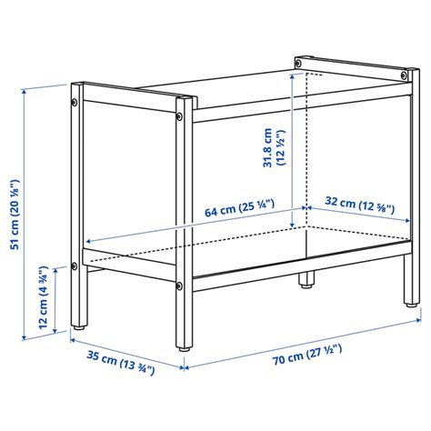EKENABBEN cabinet, aspen/white, 70x35x51 cm (271/2x133/4x201/8") - IKEA