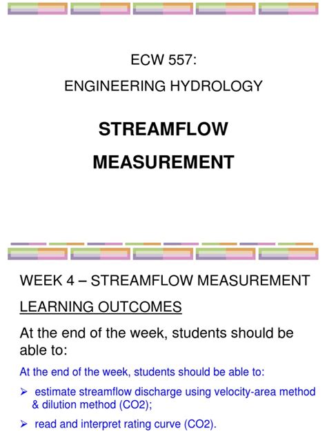 Image result for Stream Flow Measurement PDF