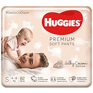 Buy Huggies Premium Soft Diaper Pants - Small, Silky Cocoon Design ...