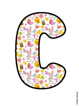 CELEBRATING EASTER! Easter Bulletin Board Letters school resource by ...