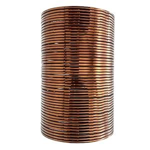 Buy The Golden Cascade Brown Color Plain Metal Bangle with Shining ...