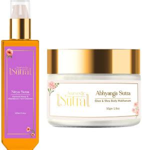 Ayurvedic Sutra Body Butter & Saffron Combo Pack- Deep Hydration with ...