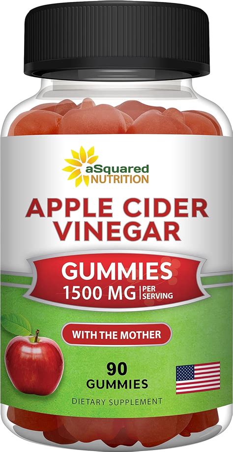 Buy Apple Cider Vinegar Gummies - 1500mg with The Mother - 90 ACV ...