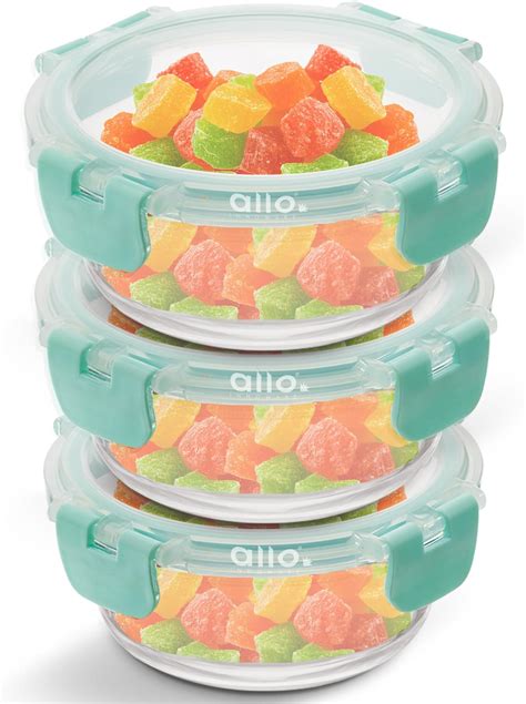 Buy Allo FoodSafe Glass Containers with Lids, Lunch Boxes for Office ...
