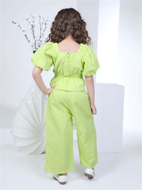 Girls Embroidered Top with Culotte 16786 | Peppermint