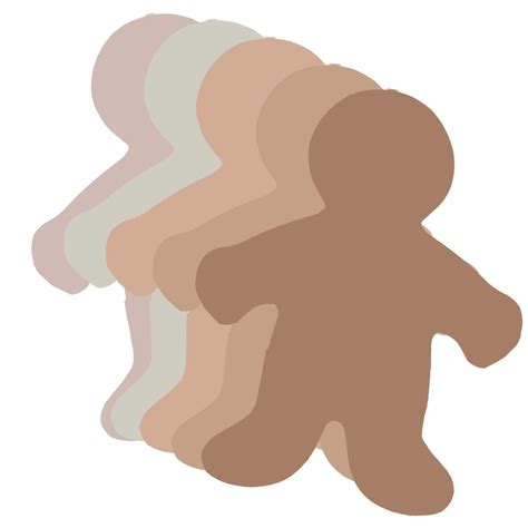 Multicultural Colors People Shape Cut-Outs, 6" Big Kids, Pack of 24 ...