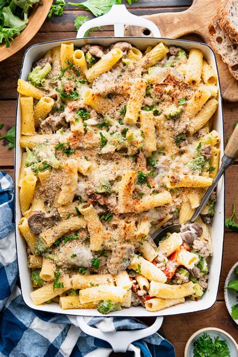 Ground Turkey Pasta Bake - The Seasoned Mom