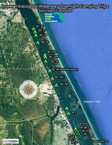 Florida Intracoastal Waterway Map INTRACOASTAL WATERWAY AT SR706 AT