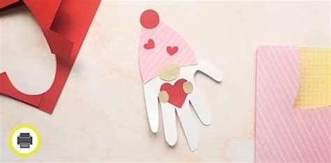 Felicitare gnom cu inimioară – Activitate practică