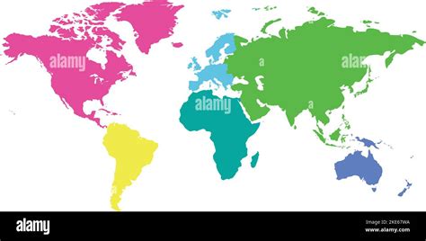 Colored World Continents Outline 的图像结果