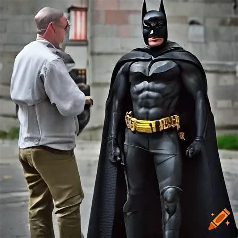 Barack obama with batman suit but without the batman mask only the suit ...