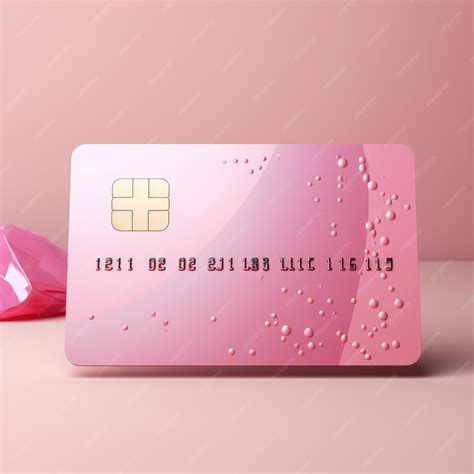 Premium Photo | Design modern cute pink credit or debit card Generative AI