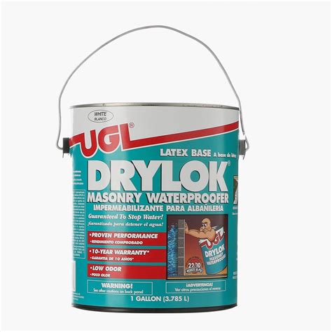 Dry Lock Sealant Paint UGL DRYLOK Latex Concrete Floor Paint, Dover