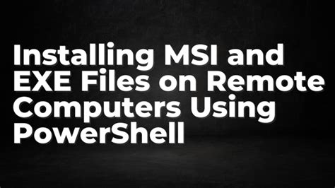 Image result for MSI Remote Deployment Tools