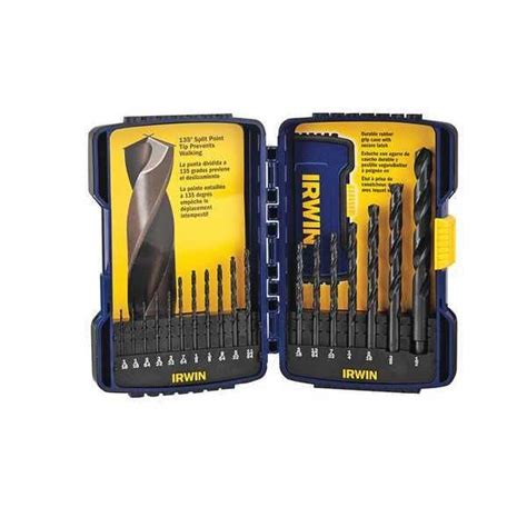 Irwin 18pc. black oxide Drill Bit Set 314018 | Zoro