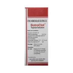 Botroclot Topical Solution 10 Ml - Uses, Side Effects, Dosage, Price ...