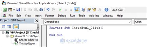 VBA Checkbox If Checked 的图像结果