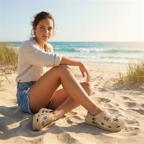 Women's Clogs - MI604 Beige Pista – Walkaroo Footwear