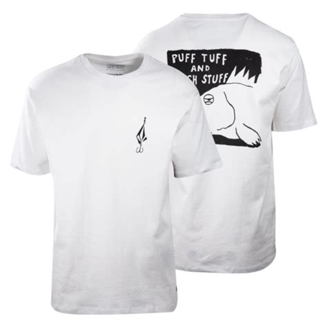 Buy Volcom Men's White Puff Tuff SS T-Shirt at Ubuy India