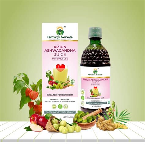 Bhavishya Ayurveda Arjun Ashwagandha Juice | Immunity Booster | Get ...