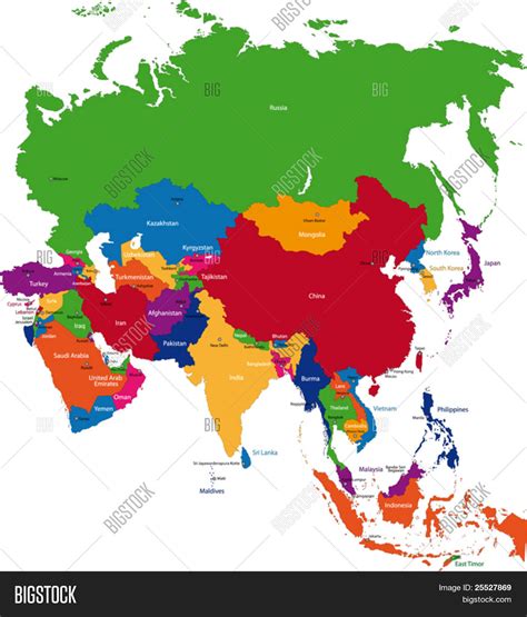 Image result for Asia Countries Map