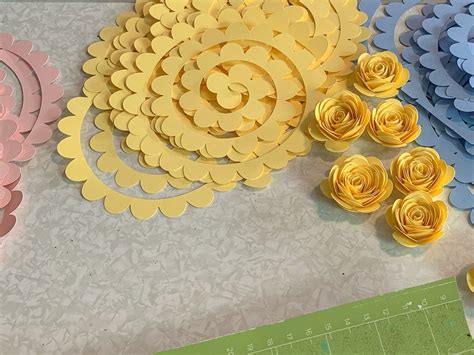 Rolled Paper Flower Template Free