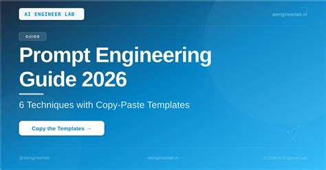 Prompt Engineering Guide 2026: Techniques, Patterns & Best Practices ...