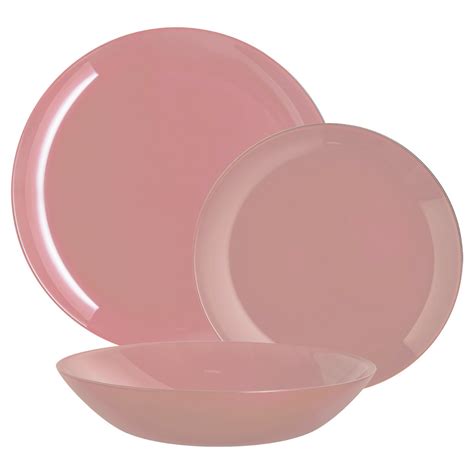 Buy Luminarc Arty Translucent 18pc Opal Glass Dinner Set Dinnerware ...