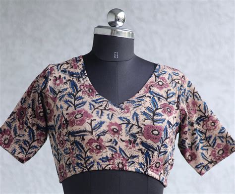 Buy Kalamkari Stretchable Blouses Online | Looms & Tassels