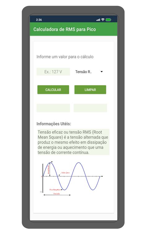 RMS to Peak Calculator:Amazon.in:Appstore for Android